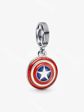 Pandora Marvel The Avengers Captain America Shield Dangle Charm